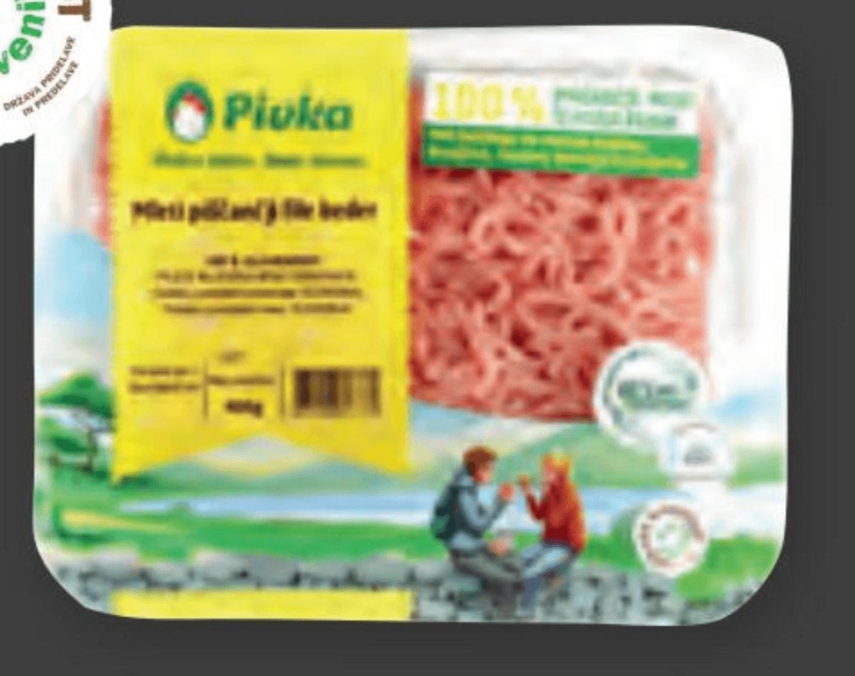 Mleti piščančji file beder Pivka 400 g Akcija v trgovini E.Leclerc