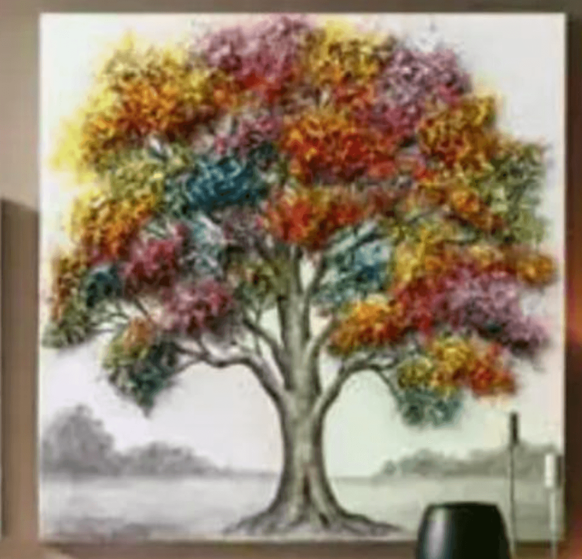 Oljna slika 100 X 100 cm Ambia - Akcija v trgovini Lesnina