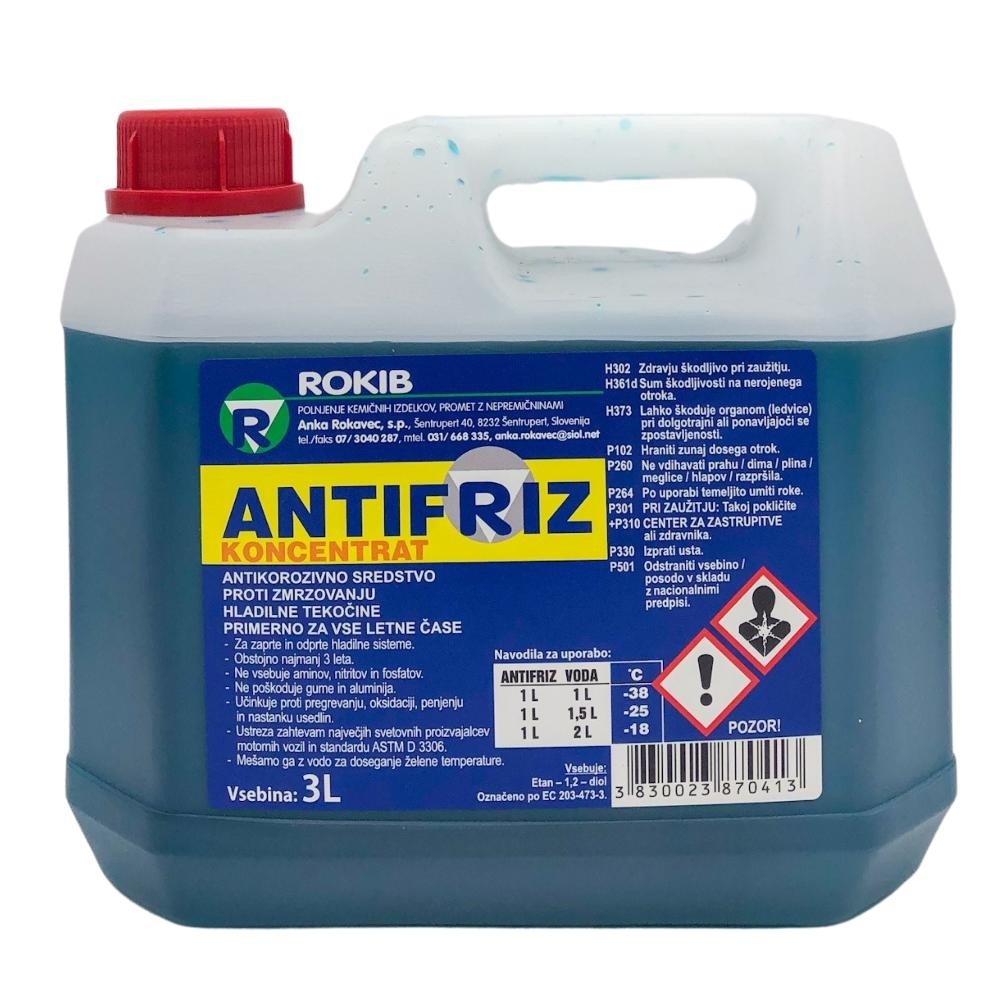 Antifriz G11 3 L Rokib Akcija v trgovini Eurospin