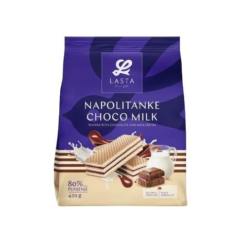 Napolitanke Choco Milk 420 g Lasta - Akcija v trgovini E.Leclerc