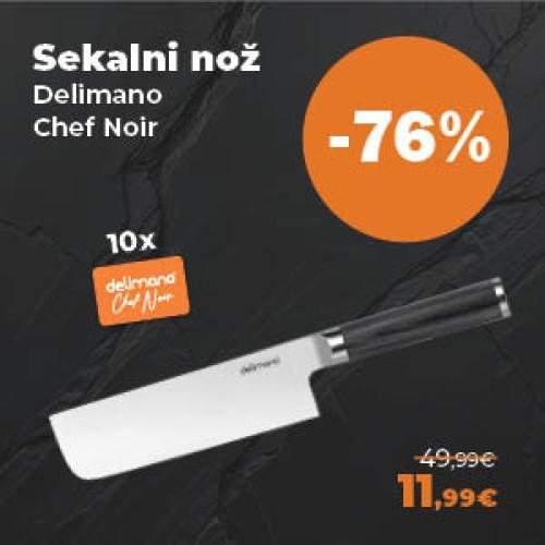 Sekalni nož Delimano Chef Noir - Akcija v trgovini Mercator