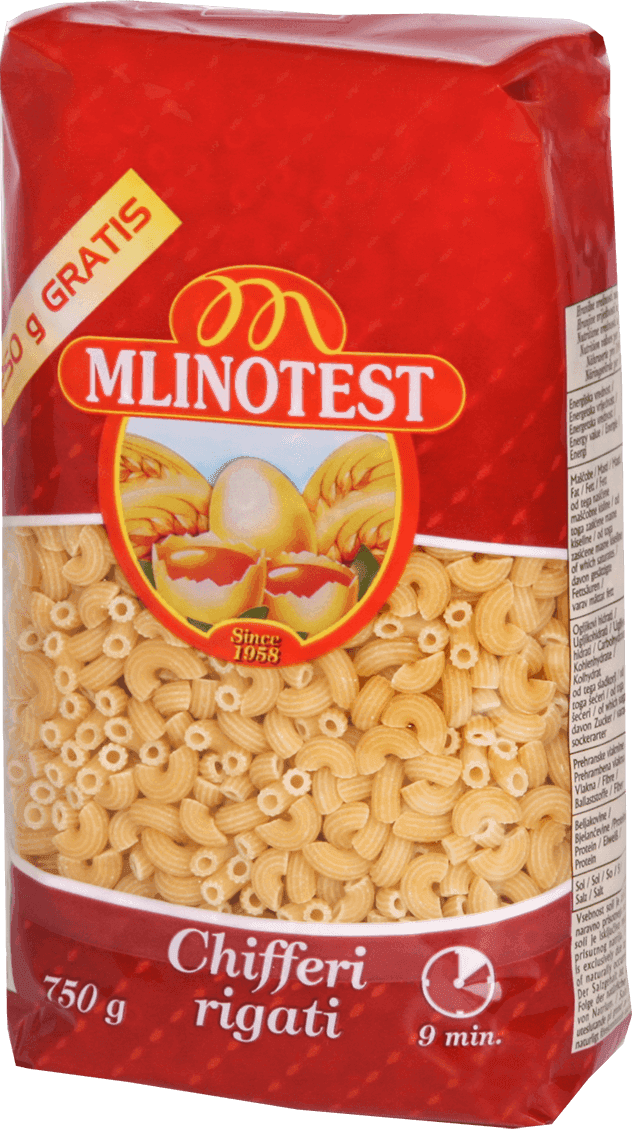 Durum polžki Chifferi Rigati Mlinotest 750 g Akcija v trgovini Mercator