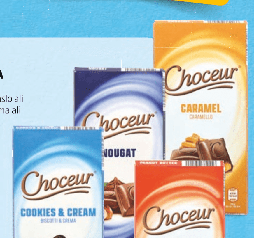 Choceur Polnjena čokolada 200 g/185 g - Akcija v trgovini Hofer