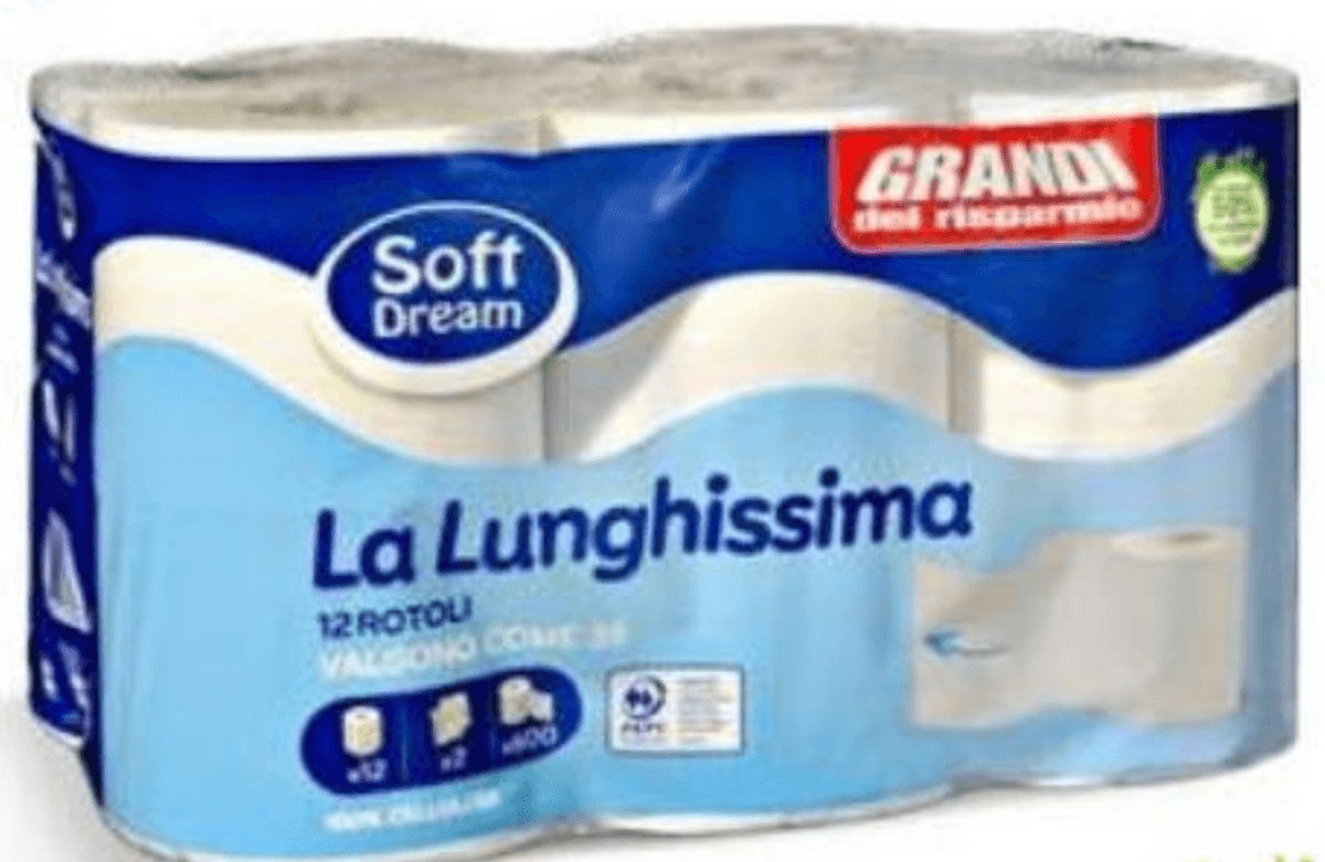 Grandi Soft Dream La Lunghissima toaletni papir 12 rolic Akcija v trgovini Eurospin