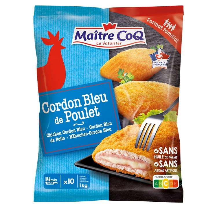 ZREZEK CORDON BLEU MAÎTRE COQ 1 kg - Akcija v trgovini E.Leclerc