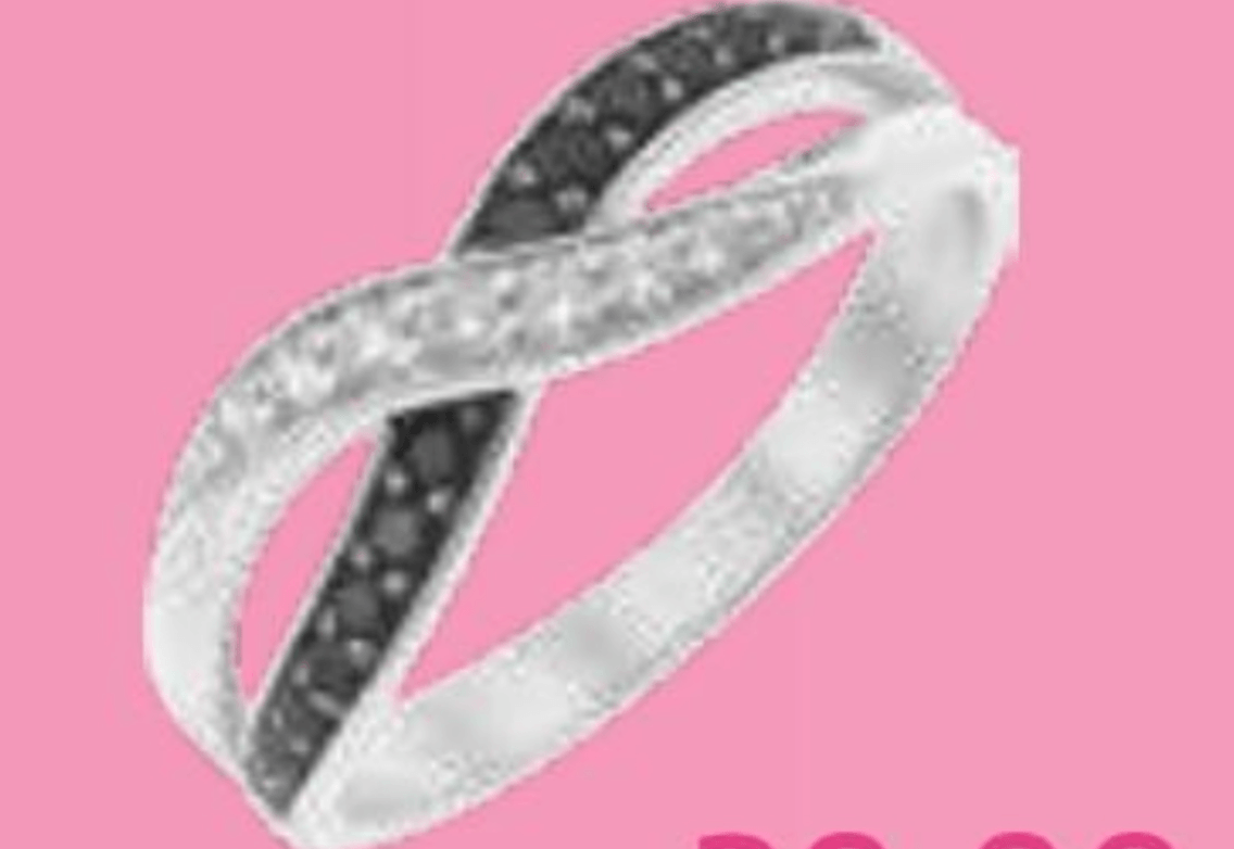 Prstan s prepletenim dizajnom in cirkonijevimi oksidi - Akcija v trgovini E.Leclerc