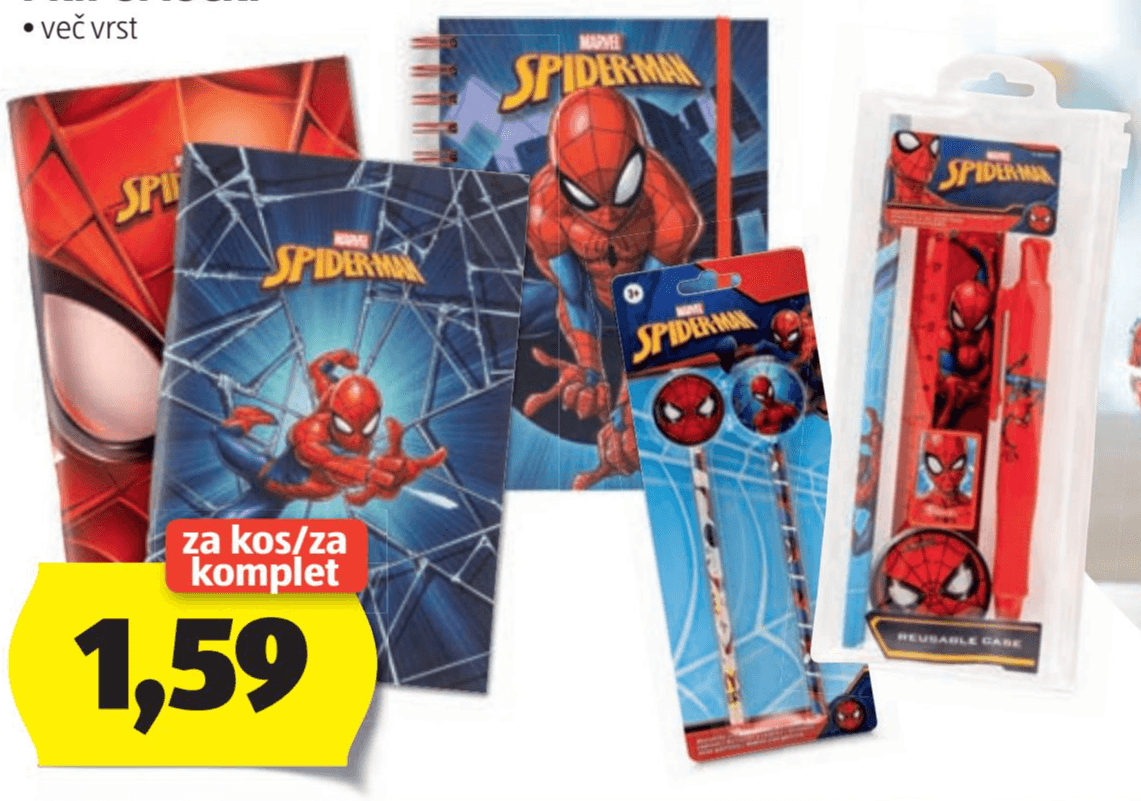 Disney otroški pisarniški pripomočki Akcija v trgovini Hofer