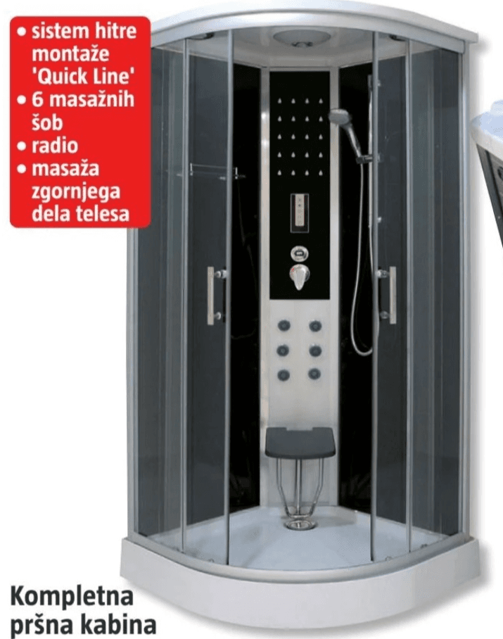 Kompletna pršna kabina 'Comfort' Akcija v trgovini Bauhaus