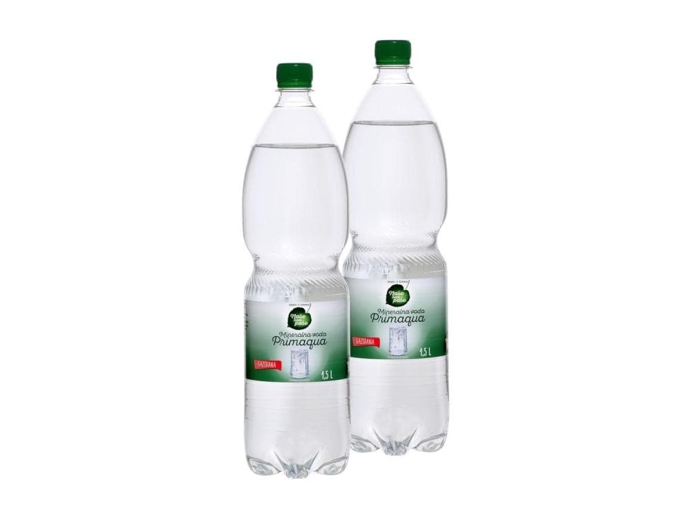 Naše nam paše gazirana mineralna voda 6 x 1,5 l Akcija v trgovini Lidl