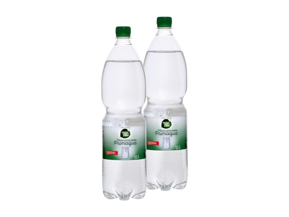 Naše nam paše gazirana mineralna voda 6 x 1,5 l Akcija v trgovini Lidl