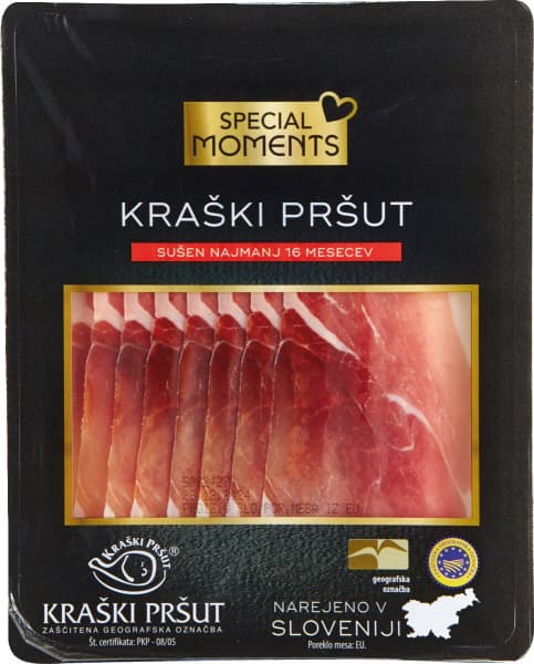 Kraški pršut Special Moments 100 g Akcija v trgovini Mercator