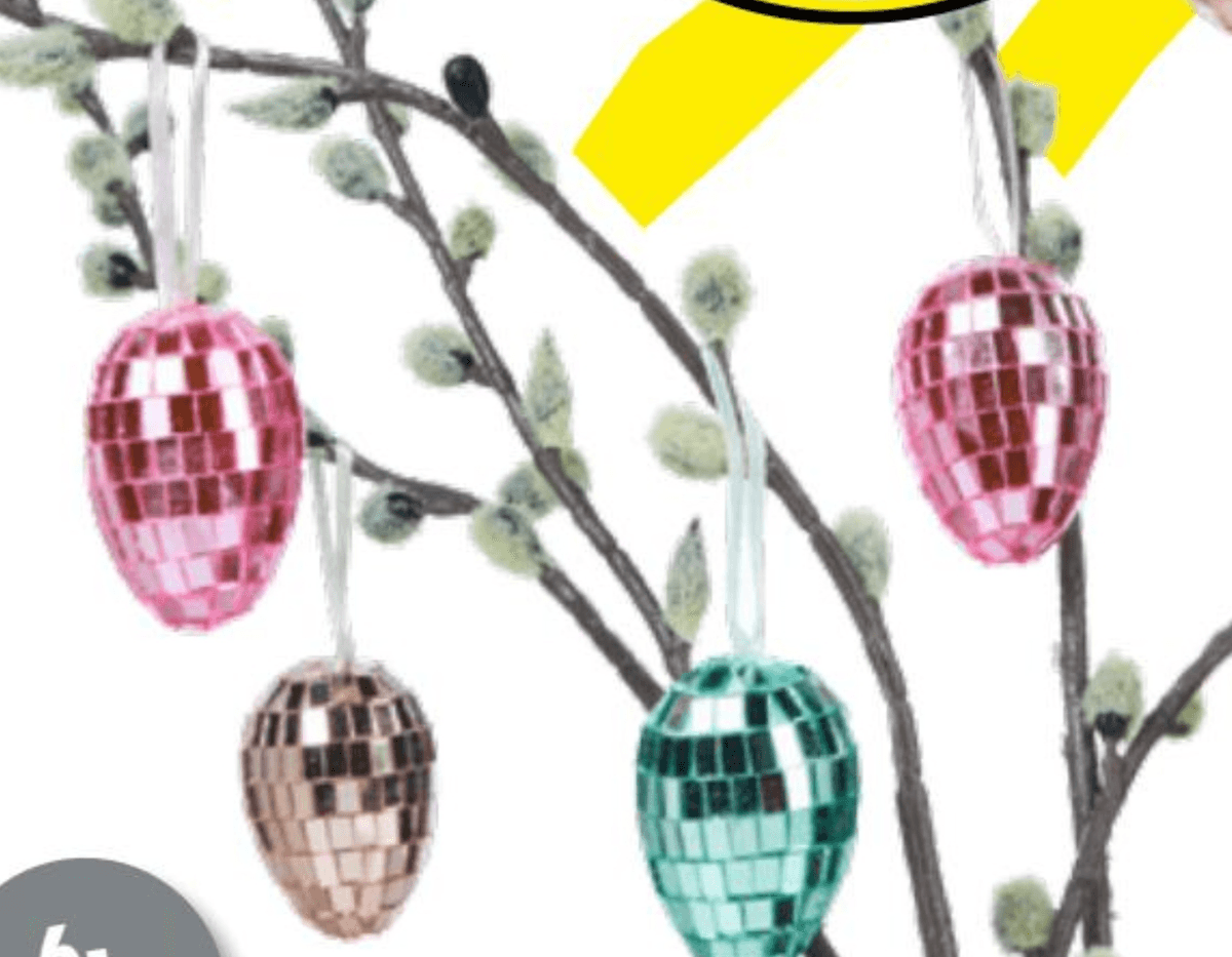 Okrasna jajca Disco - Akcija v trgovini Tedi