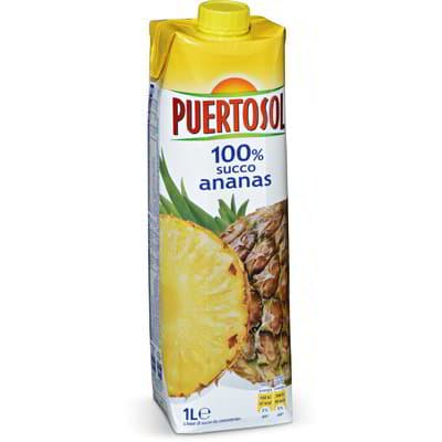 Puertosol 100 % ananasov sok 1 l Akcija v trgovini Eurospin