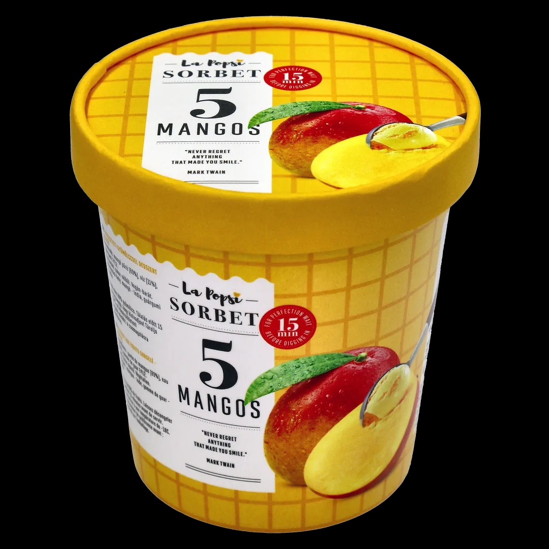 Sladoled La Popsi malina, mango ali mandarina 473 ml Akcija v trgovini Spar