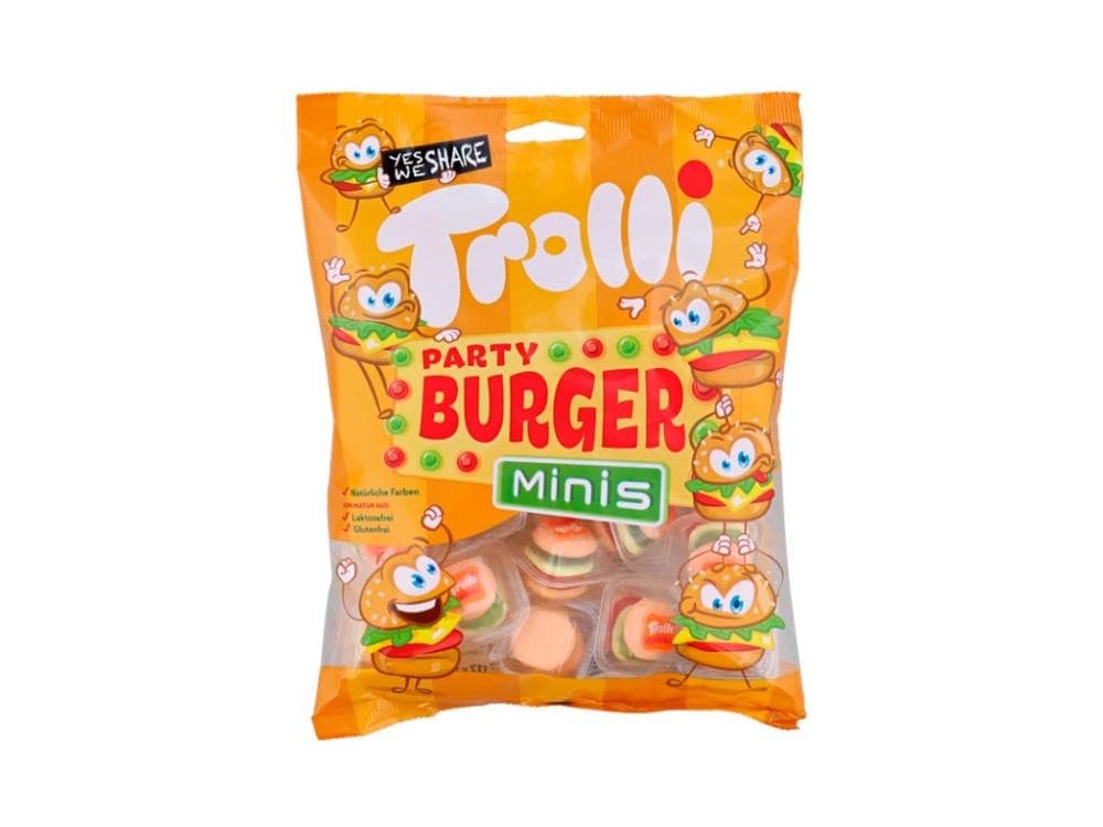 Trolli Party Burger Mini 170 g Akcija v trgovini Action