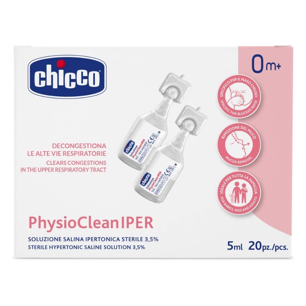 Chicco fiziološka hipertonična raztopina 20 x 5 ml Akcija v trgovini Dm