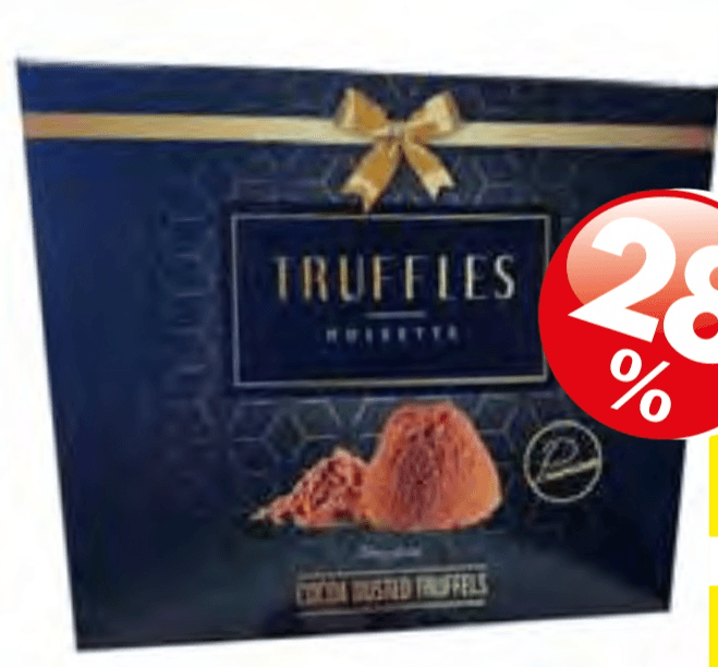 PRALINEJI TRUFFLES 150 g - Akcija v trgovini Jager