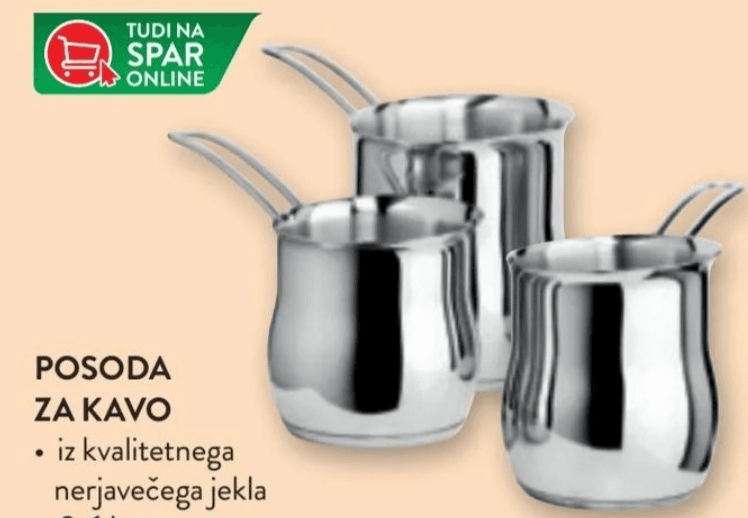 Posoda za kavo 0,6 l Akcija v trgovini Spar