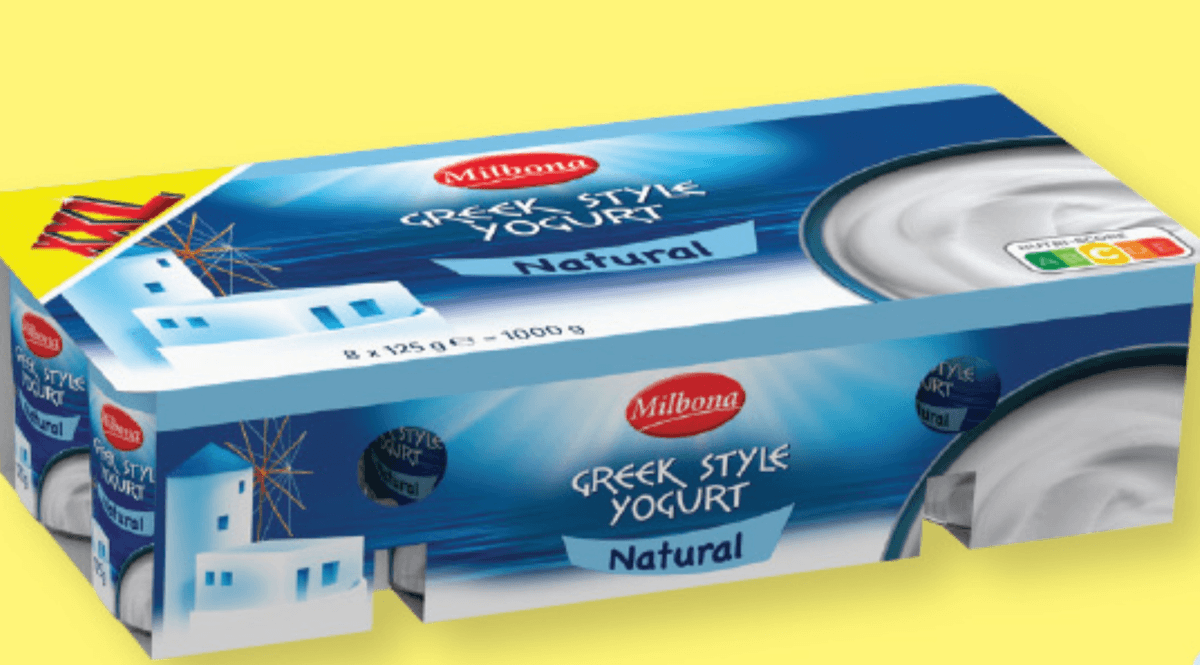 MILBONA Jogurt na grški način 4 x 125 g Akcija v trgovini Lidl