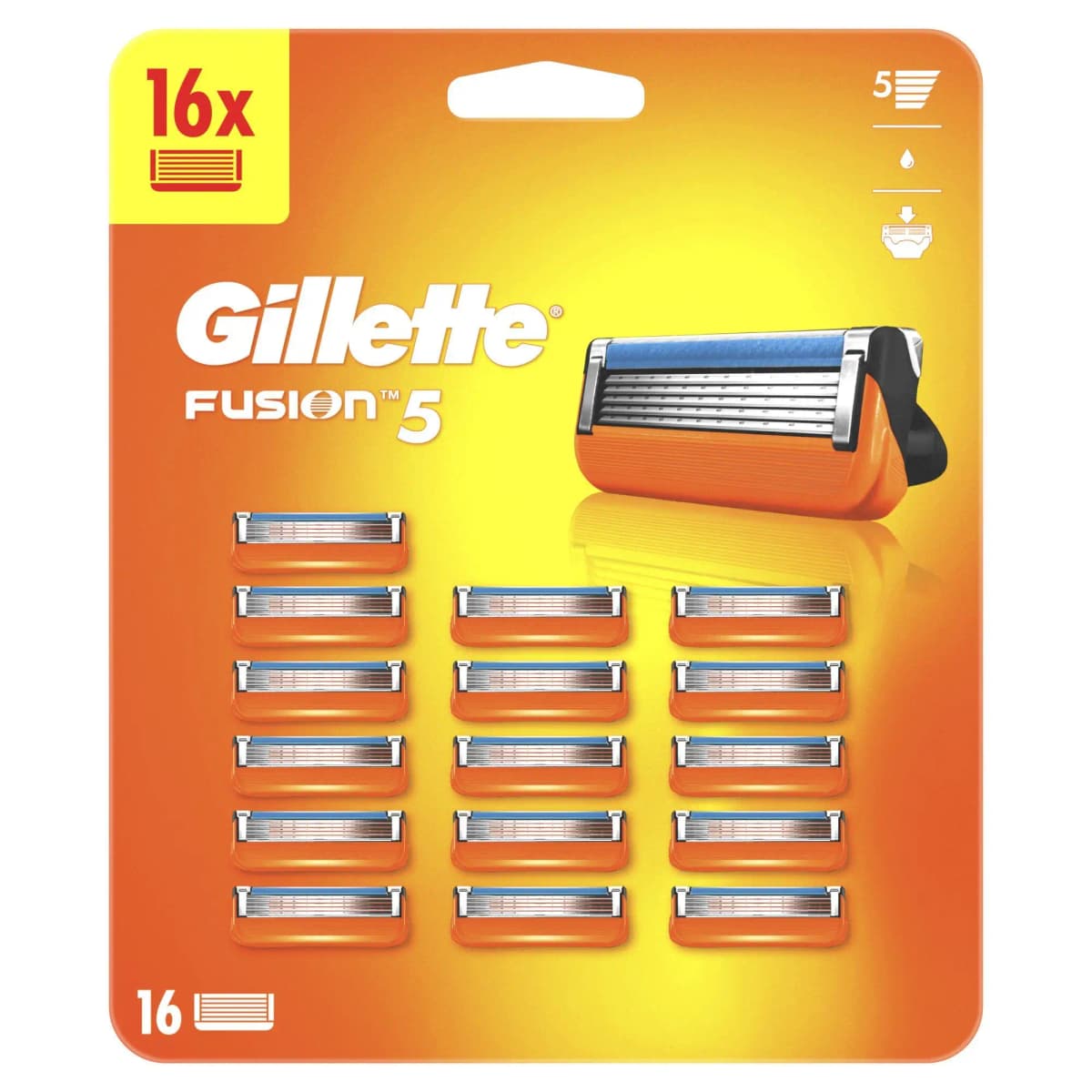 Nastavek za britje Gillette Fusion5 16 nastavkov Akcija v trgovini E.Leclerc