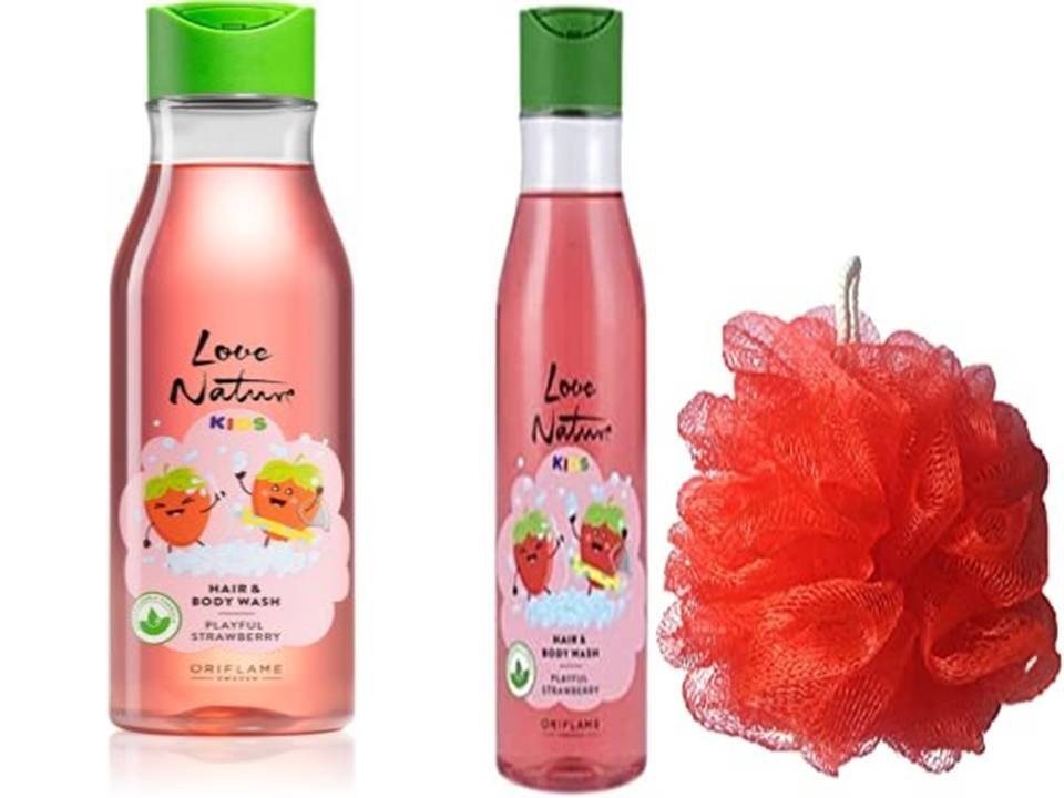 Love Nature Playful Strawberry Hair & Body Wash 250 ml Oriflame - Akcija v trgovini Oriflame