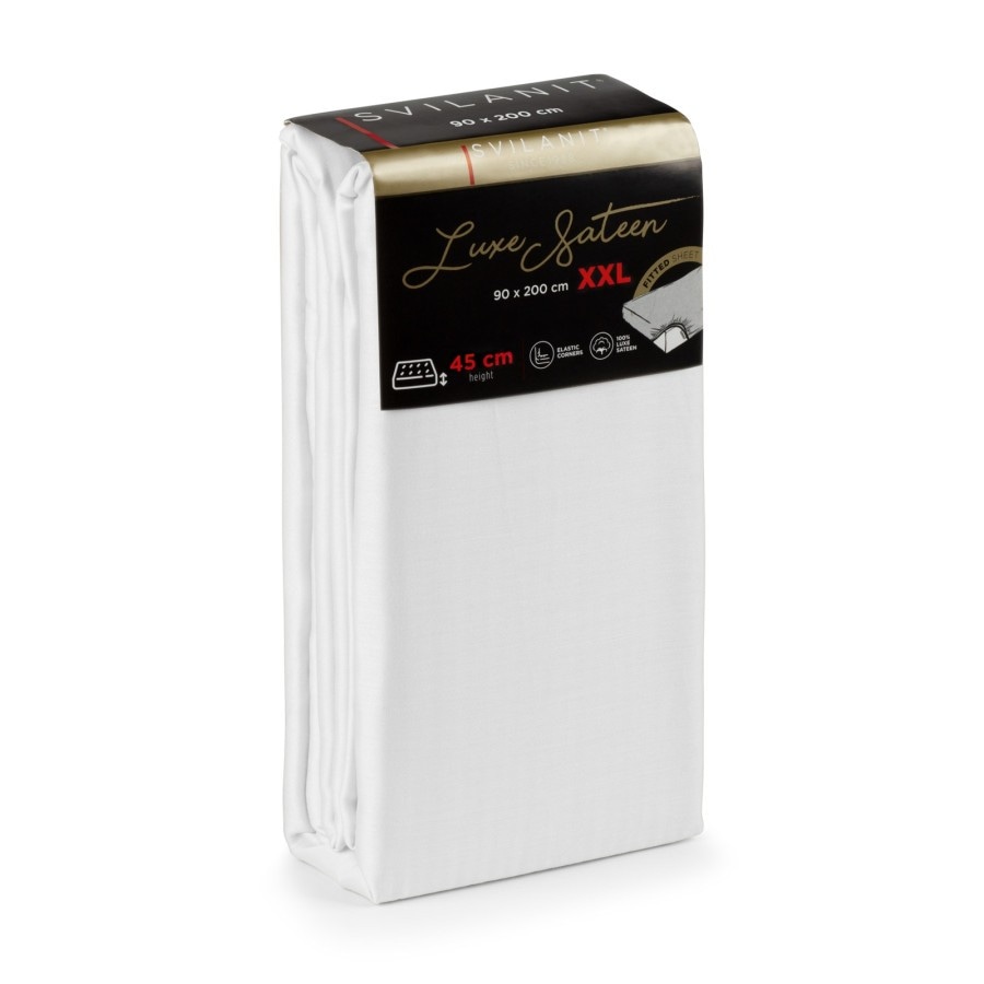 Svilanit napenjalna rjuha Luxe saten 90 x 200 cm Akcija v trgovini Spar