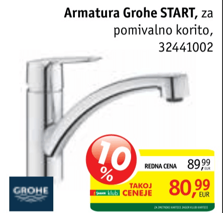 Armatura Grohe Dice 1/2" Akcija v trgovini Jager