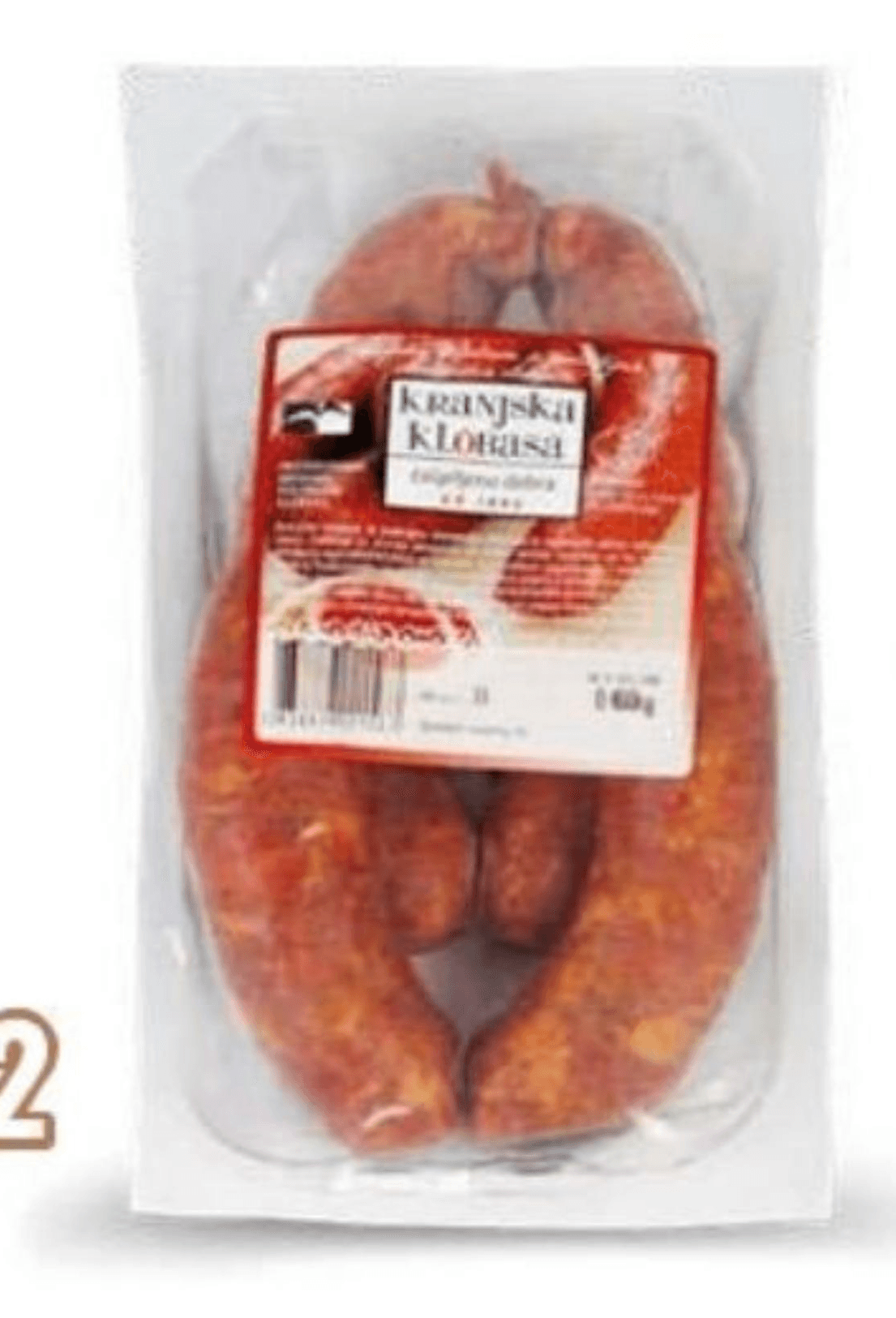 Kranjska klobasa 460 g Akcija v trgovini Eurospin