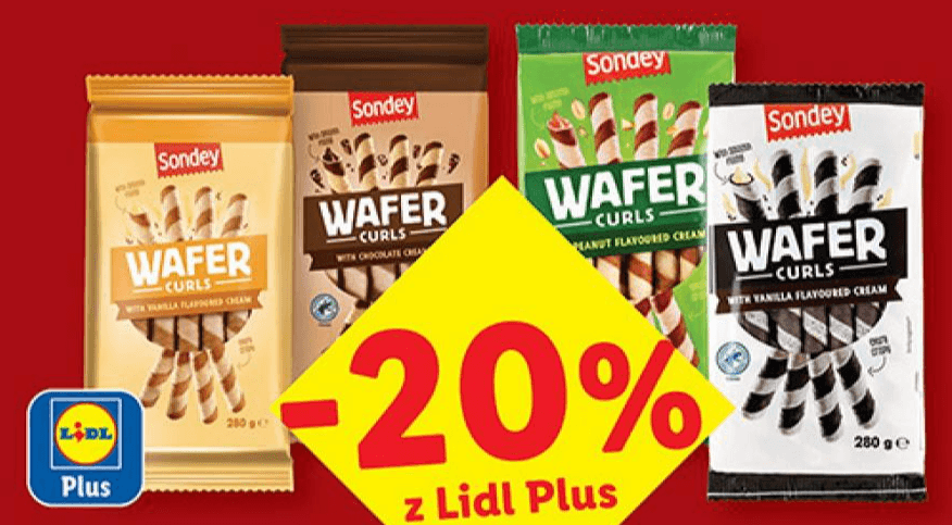 Sondey vafelj rolice Akcija v trgovini Lidl