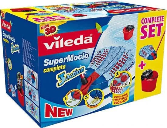 Vileda Set za čiščenje Super Mocio Box Akcija v trgovini E.Leclerc