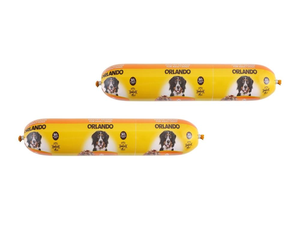 Orlando pasja klobasa 1 kg Akcija v trgovini Lidl