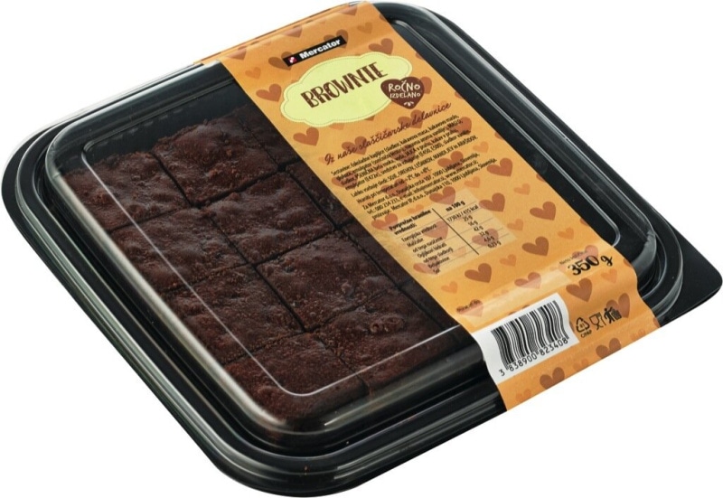 Brownie kocke 350 g Mercator - Akcija v trgovini Mercator