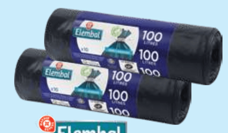 Elembal vrečke za smeti 10/1 Akcija v trgovini E.Leclerc