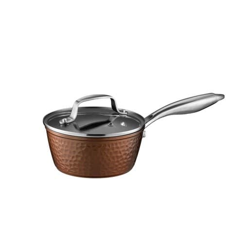 Cheffino kozica z ročajem in pokrovom Copper luxe 16 cm Akcija v trgovini Spar