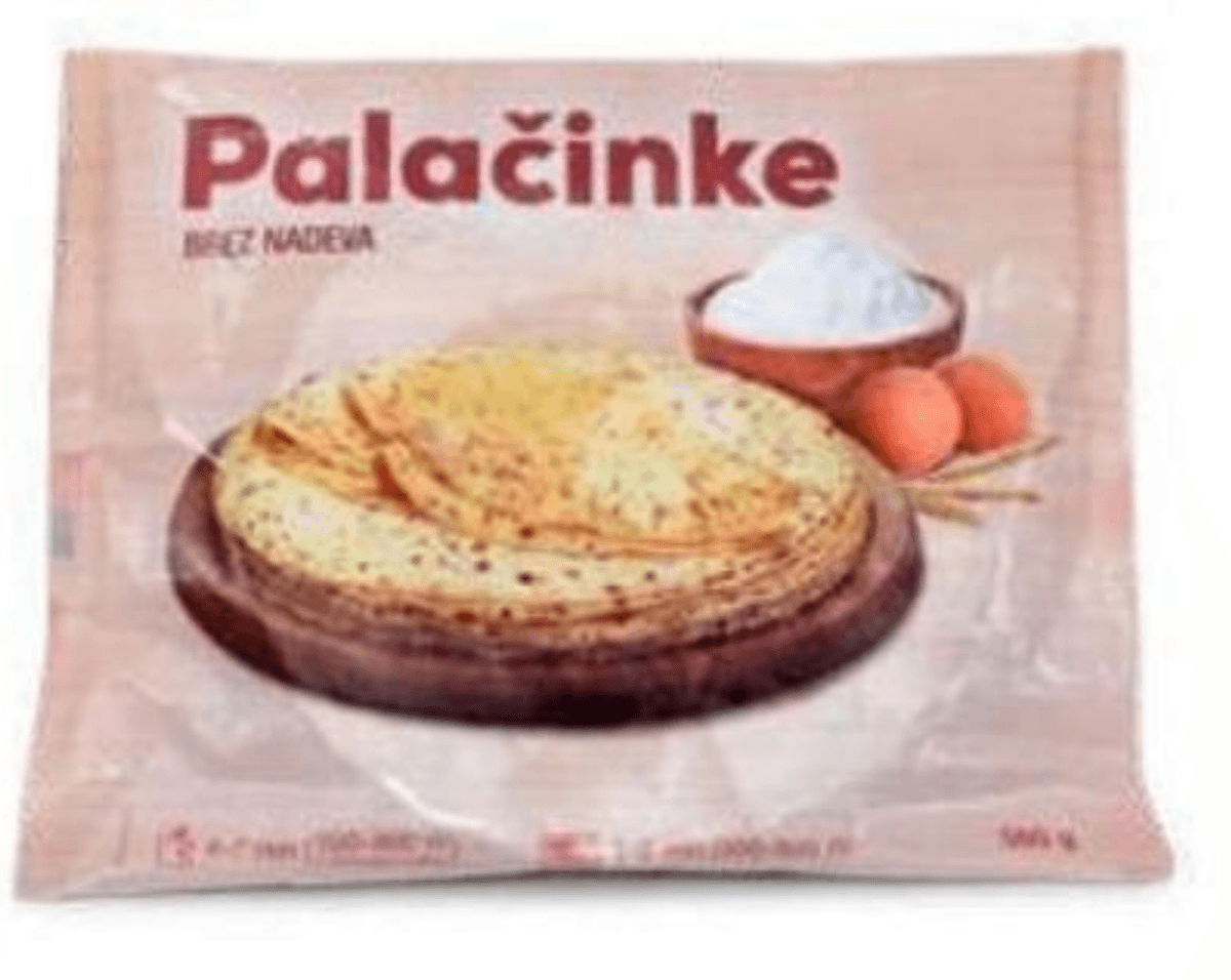 Palačinke 560 g Akcija v trgovini Eurospin