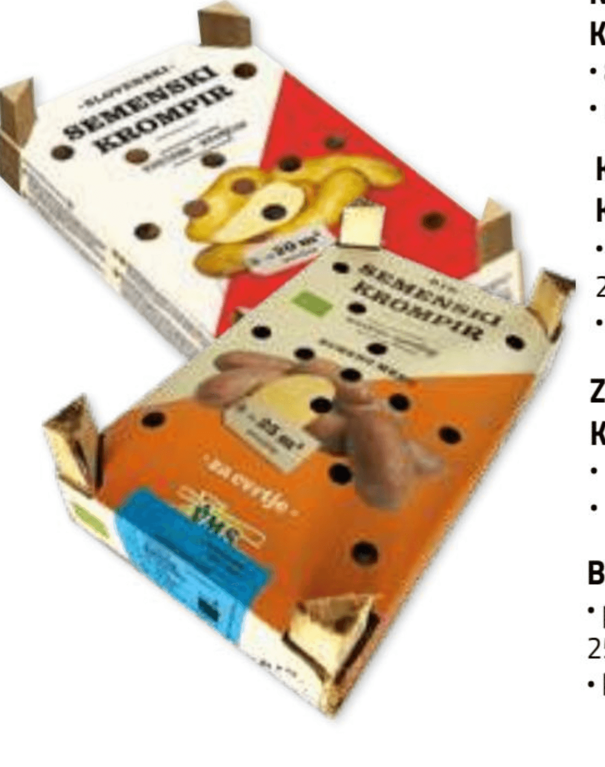 Zgodnji semenski krompir - Kifljičar 80 gomoljev VMS - Akcija v trgovini E.Leclerc