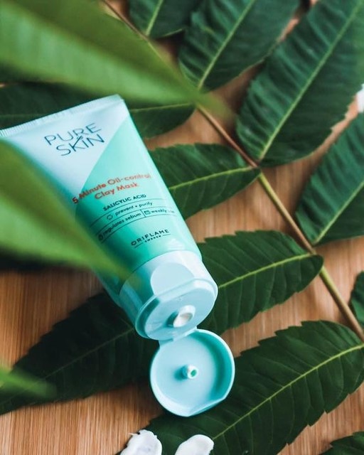 Pure Skin Oil-control petminutna glinena maska 50 ml - Akcija v trgovini Oriflame