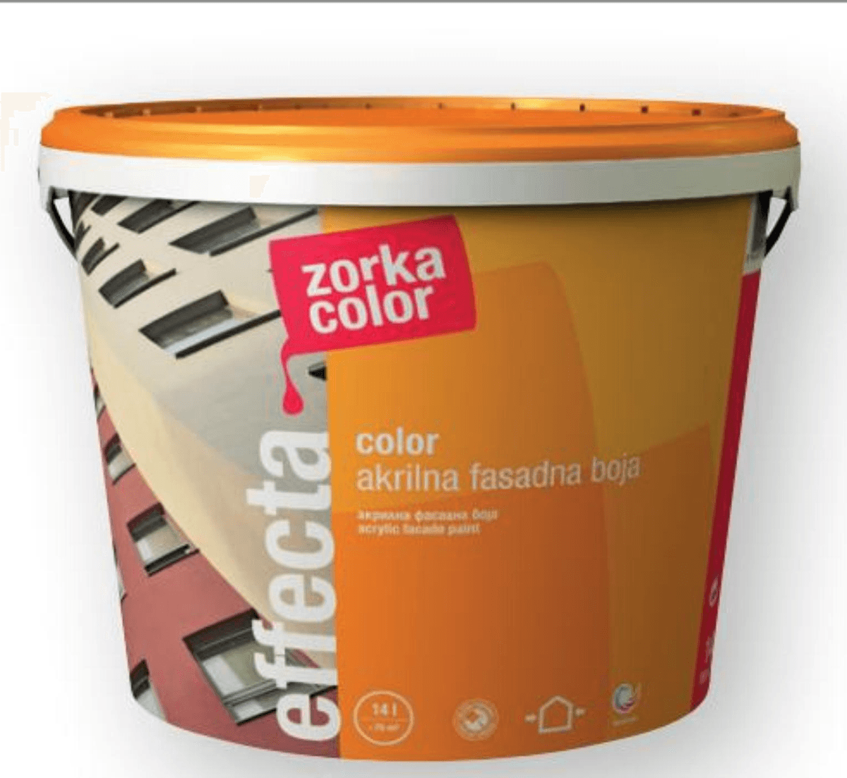 Akrilna fasadna barva Zorka Color Effecta 14 L - Akcija v trgovini Merkur