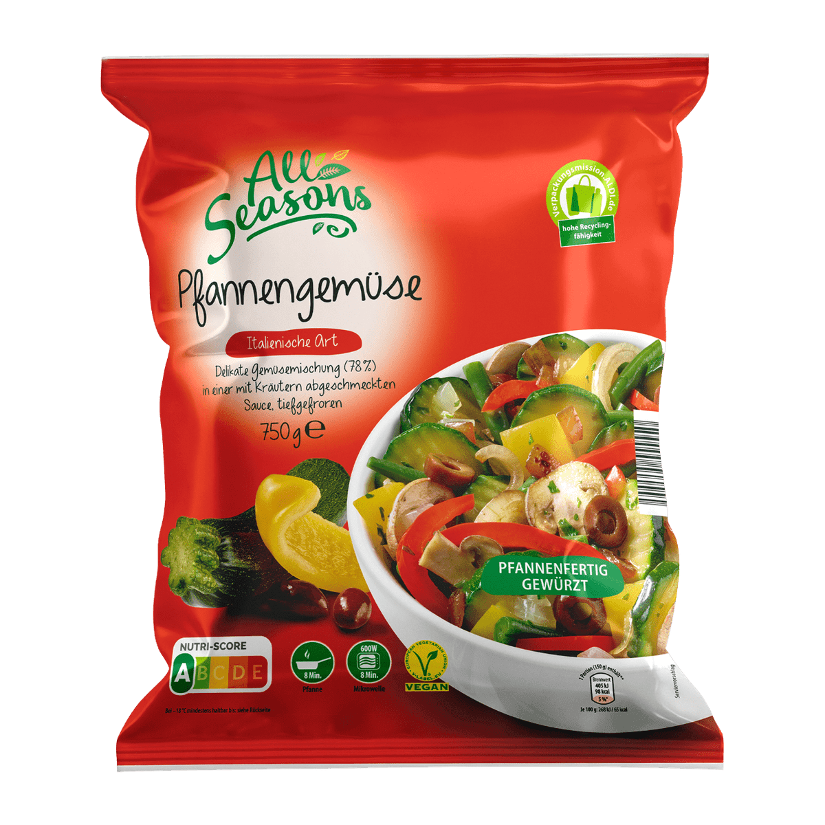 All Seasons Zelenjava za praženje 750 g Akcija v trgovini Hofer