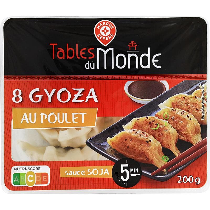 Cmoki Gyoza 200 g Tables du Monde Akcija v trgovini E.Leclerc