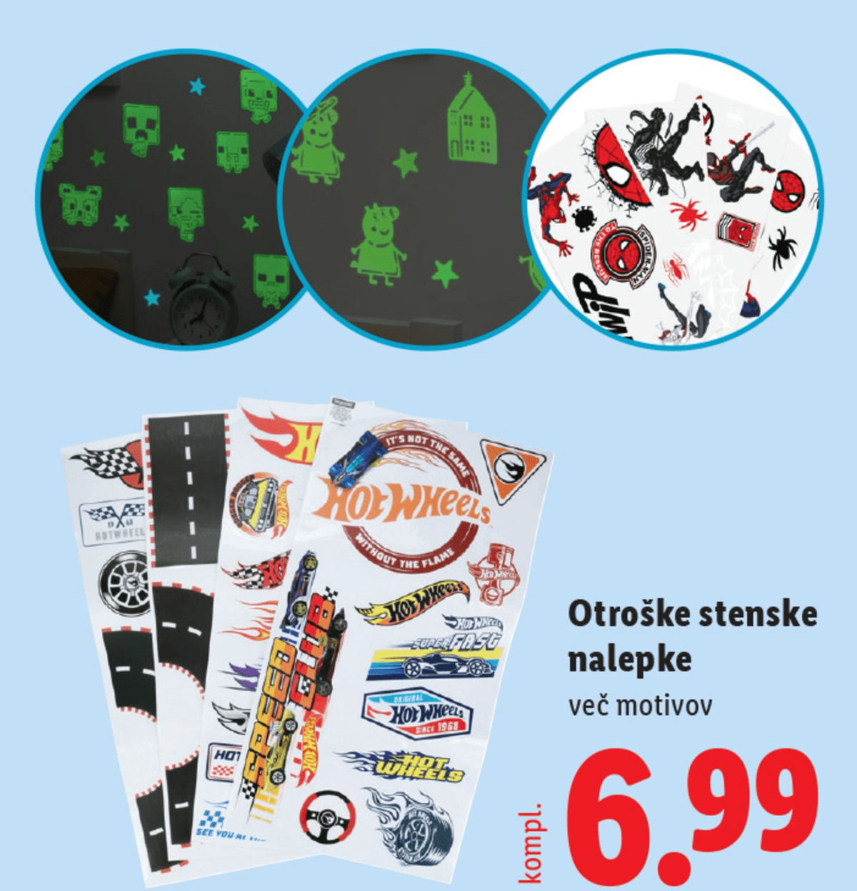 Otroške stenske nalepke - Akcija v trgovini Lidl