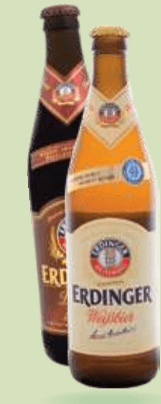 Svetlo ali Temno Pšenično Pivo Erdinger 0,5 l - Akcija v trgovini E.Leclerc