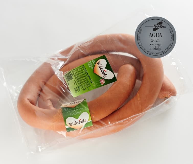 Hmeljarska klobasa 1 kg Z'dežele Akcija v trgovini Spar