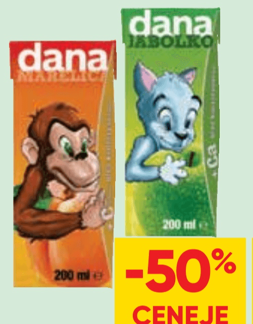 Pijača Dana 0.2 L - Akcija v trgovini Tuš