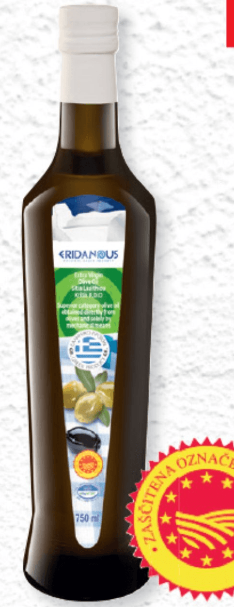 ERIDANOUS Oljčno olje P.D.O. 750 ml - Akcija v trgovini Lidl