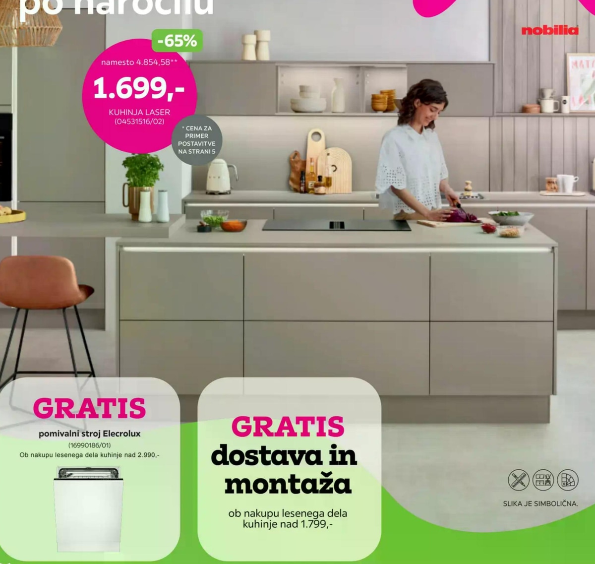 Kuhinja Laser Nobilia - Akcija v trgovini Mömax