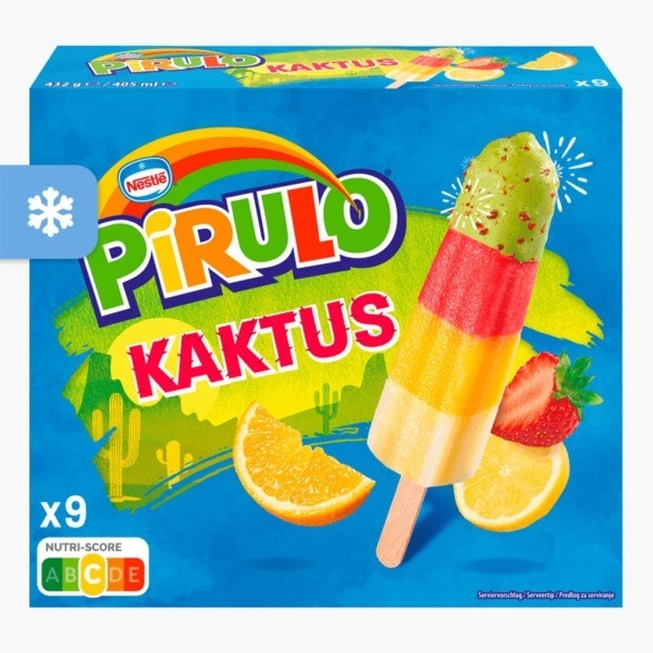 Nestlé Pirulo sladoled lubenica/kaktus/mango 5x73 ml / 9x45 ml / 5x70 ml Akcija v trgovini Lidl