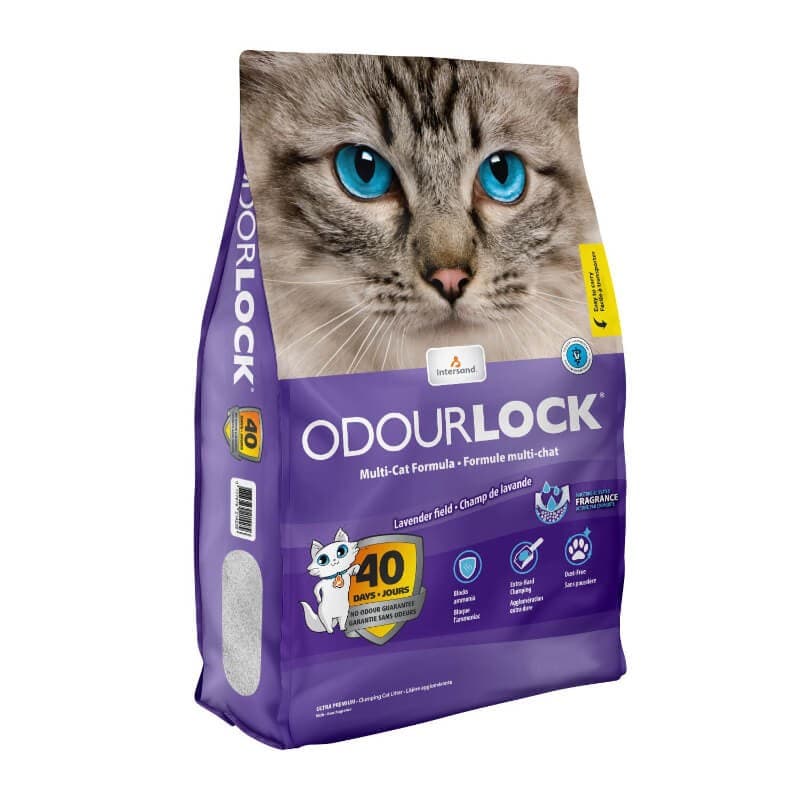 Posip za mačke Odourlock Lavanda 12KG Akcija v trgovini Mr. Pet