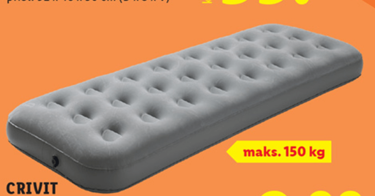 CRIVIT Napihljiva postelja - Akcija v trgovini Lidl