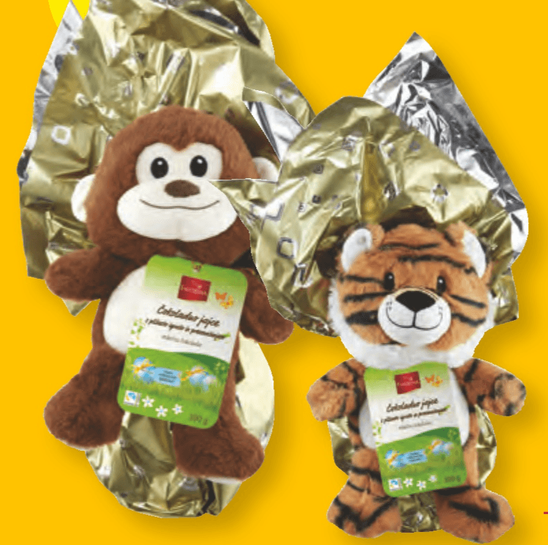 FAVORINA Čokoladno jajce s plišasto igračo - Akcija v trgovini Lidl